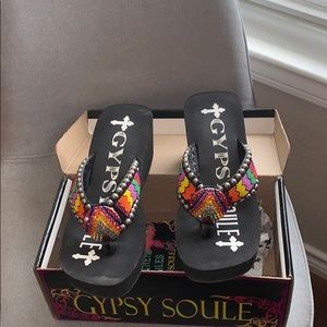 Like new Gypsy Soule Wedge sandals